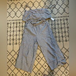 Cupshe Blue and White Striped Ensemble